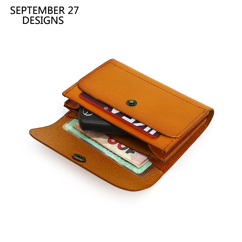 Leatherwork Wallet - Mini Heuptas Heren Echt Lederen Luxe