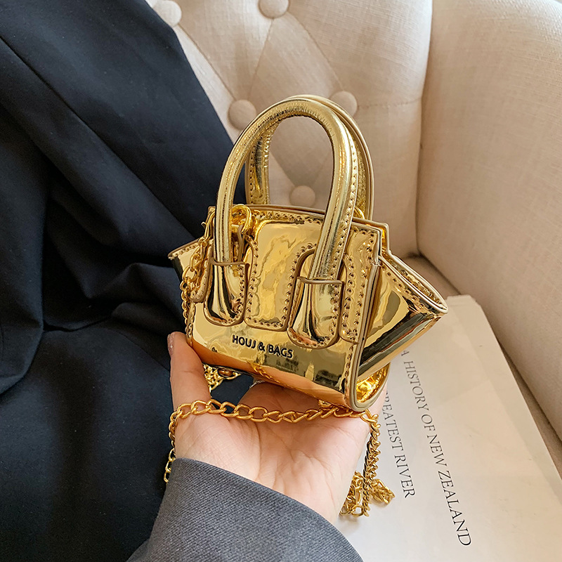 Leatherwork Wallet - Trendy mini-oortelefoontas Crossbody-schoudertassen Gouden portemonnee Handtassen