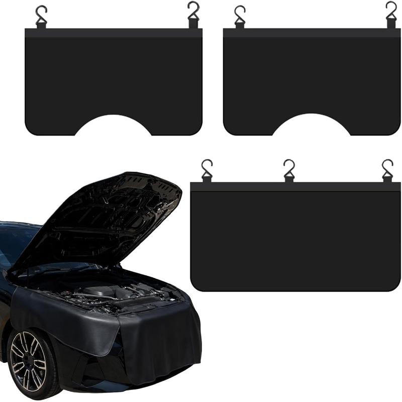 Leather Work For Car - PU Leder Magnetische Auto Afdekmat 3-delige