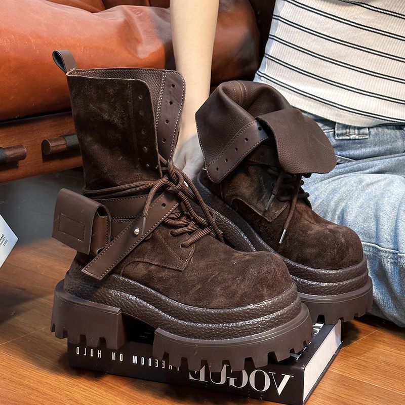Leather Work Youtube - Suède oude grote kop cowboylaars dames