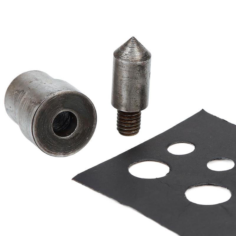 Leatherwork Hand Press - Handmatige lederen perforatorset: handpersmatrijs, riemponser en
