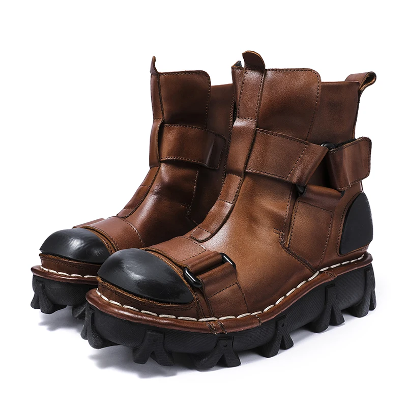 Motorlaarzen van echt leer voo - Leather Work Fabric recensie en prijs