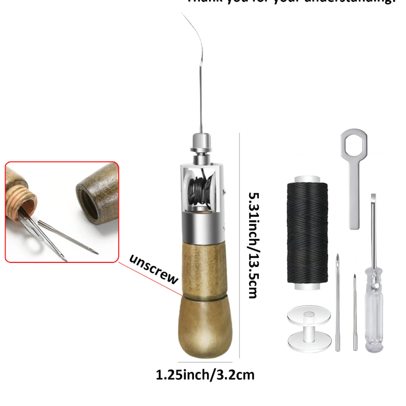 Professionele lederen naaiset, - Leatherwork Awl recensie en prijs