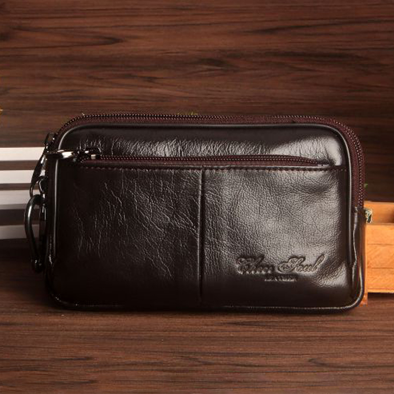 Heren Clutch Taille Tas Cel/Mo - Leatherwork Wallet recensie en prijs