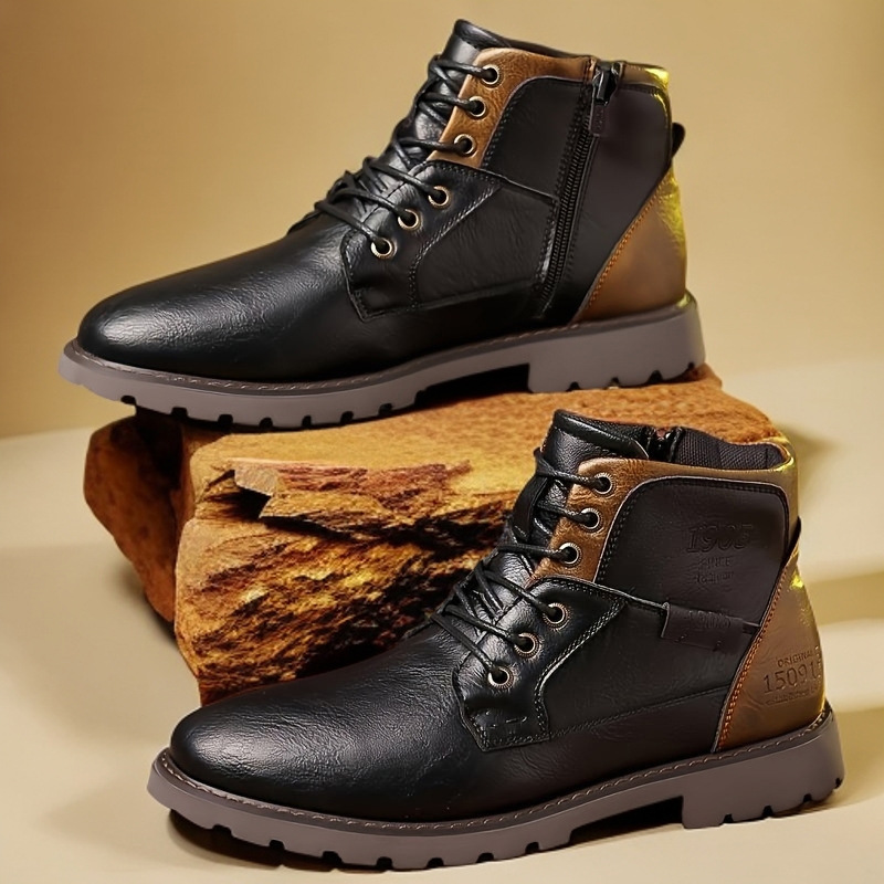 Leren heren enkellaarzen Grote - Leather Work Fabric recensie en prijs