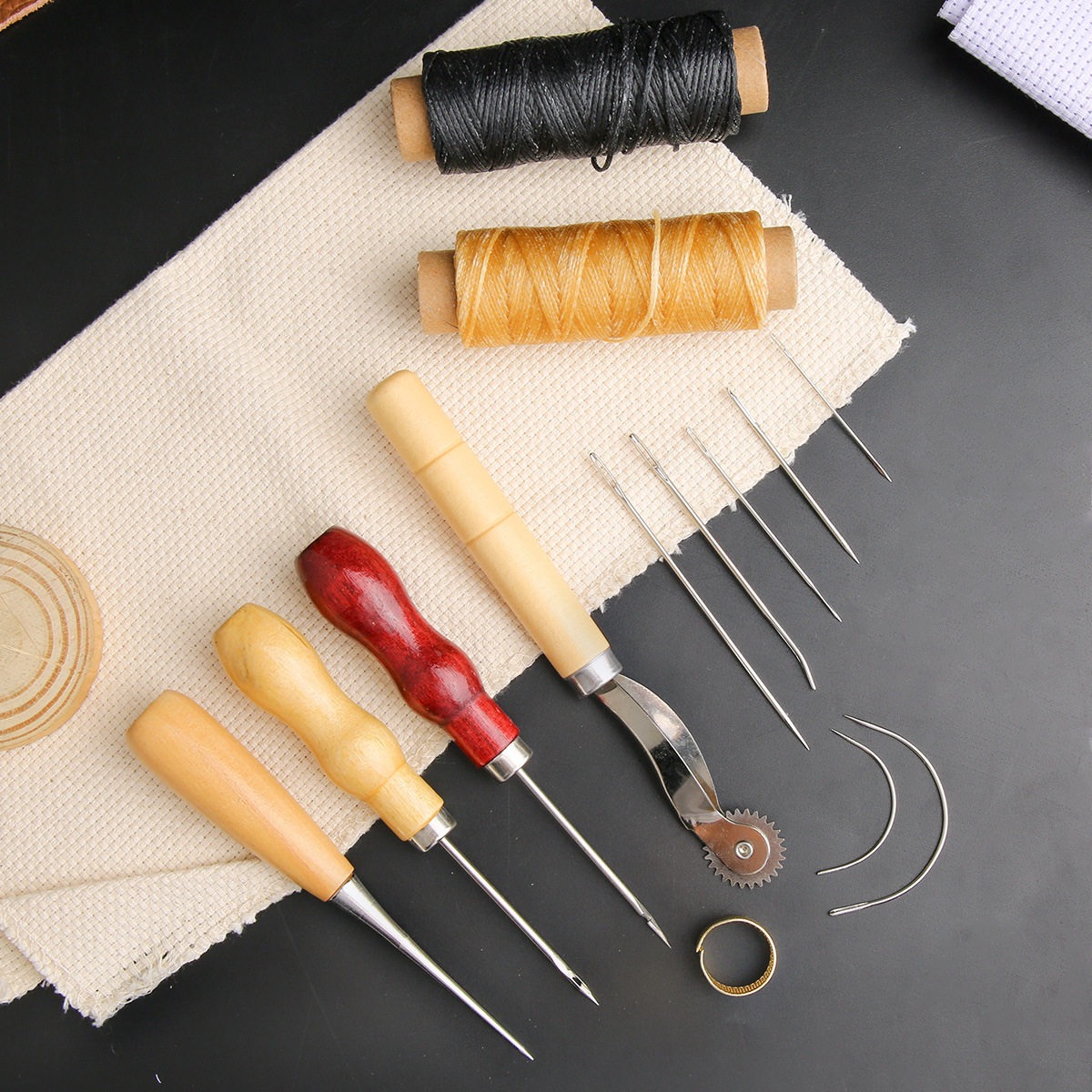 13-delige lederen naaiset hand - Leatherwork Awl recensie en prijs
