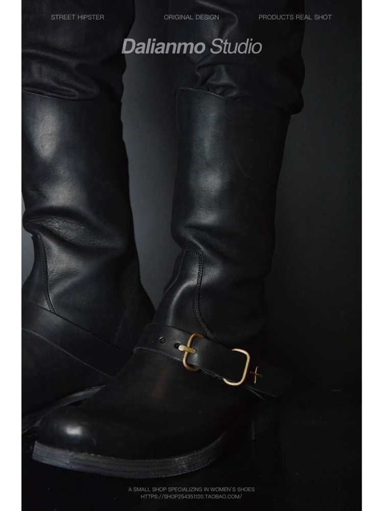Zwarte coole korte laarzen voo - Leather Work Youtube recensie en prijs