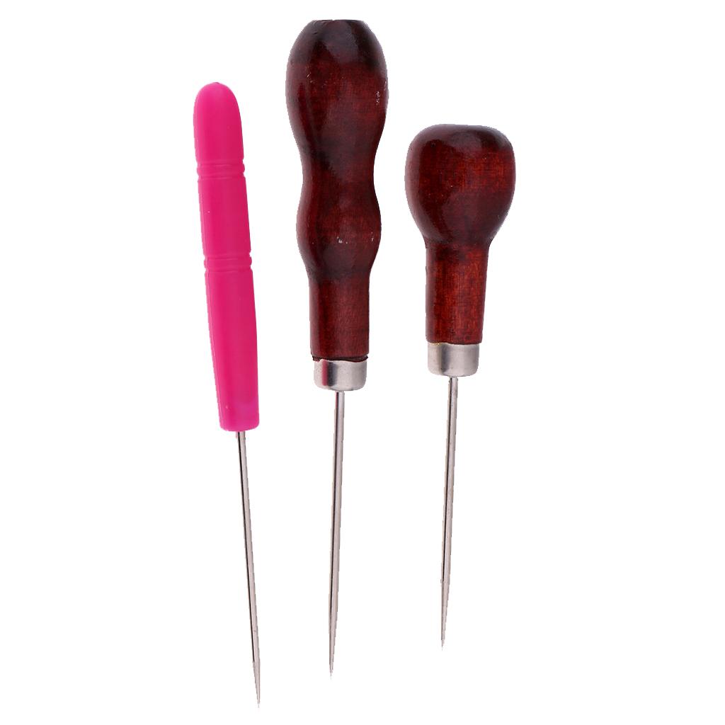 Duurzame houten en metalen naa - Leatherwork Awl recensie en prijs
