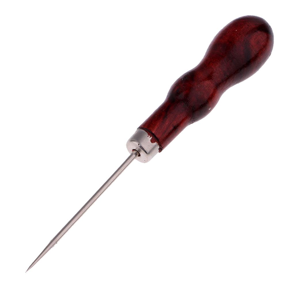 Duurzame houten en metalen naa - Leatherwork Awl recensie en prijs