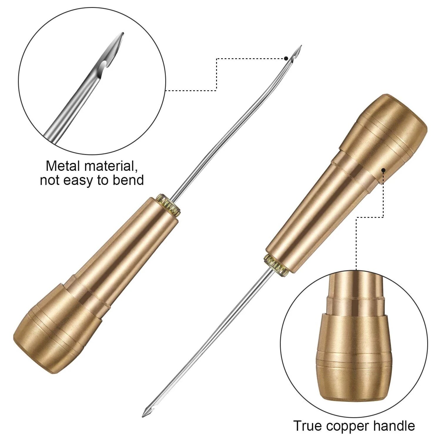 Lederen naaiset DIY lederen na - Leatherwork Awl recensie en prijs