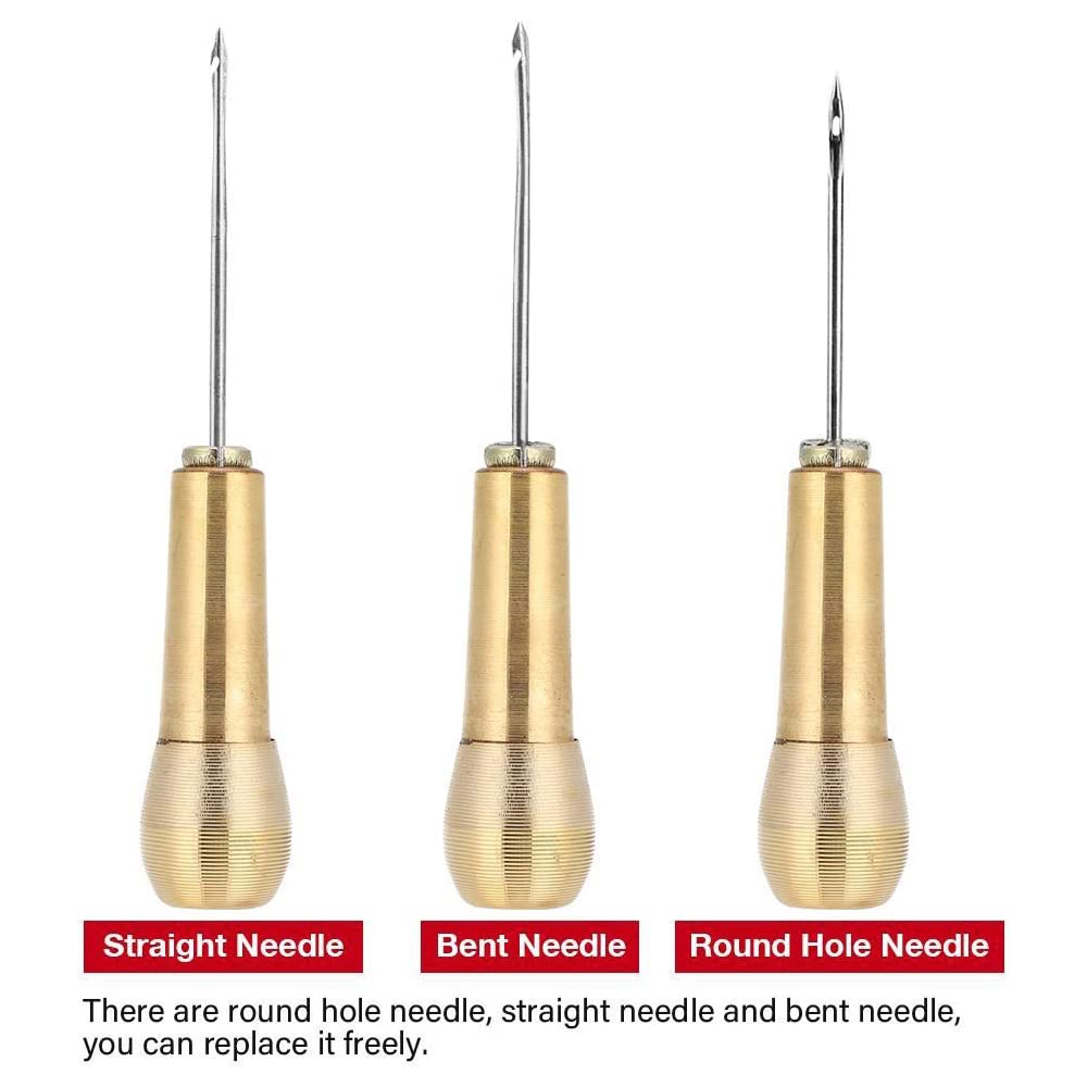 Lederen naaiset DIY lederen na - Leatherwork Awl recensie en prijs
