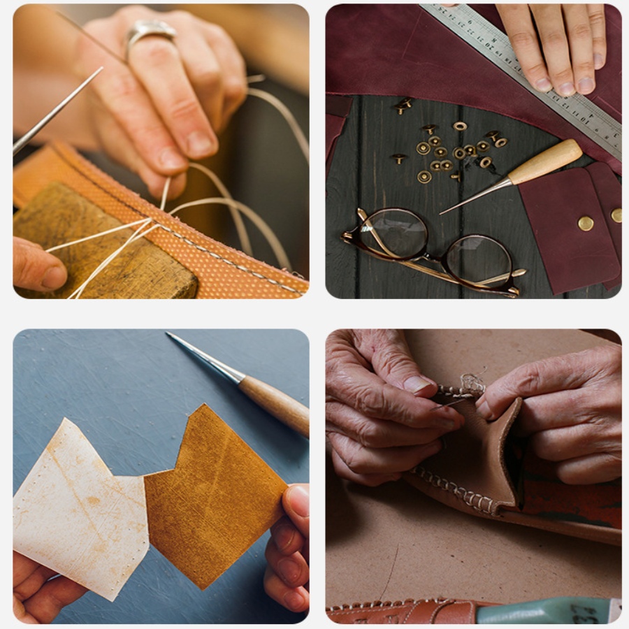2 stuks lederen handnaaigereed - Leatherwork Awl recensie en prijs