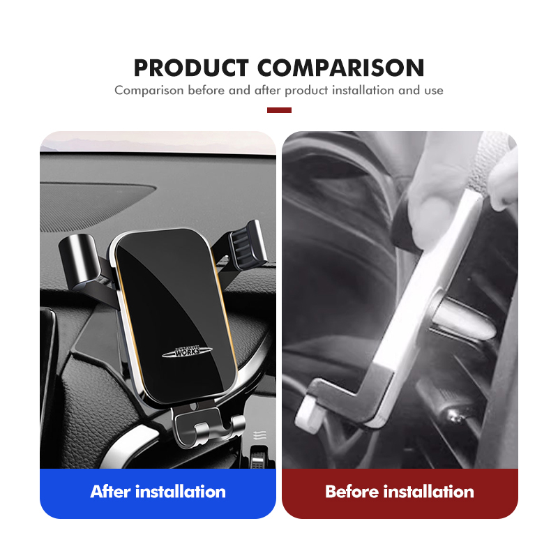 Auto Air Vent Gravity Telefoon - Leather Work For Car recensie en prijs