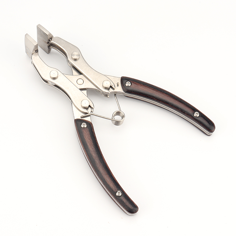 Leren platte tang van roestvri - Leatherwork Hand Press recensie en prijs